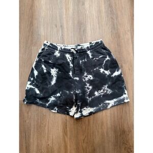 Armani Exchange Mens Tie Dye Sweat Shorts Black White L Large